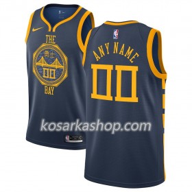 Dres Golden State Warriors Prilagođeni Nike 2018-19 City Edition Plava Swingman